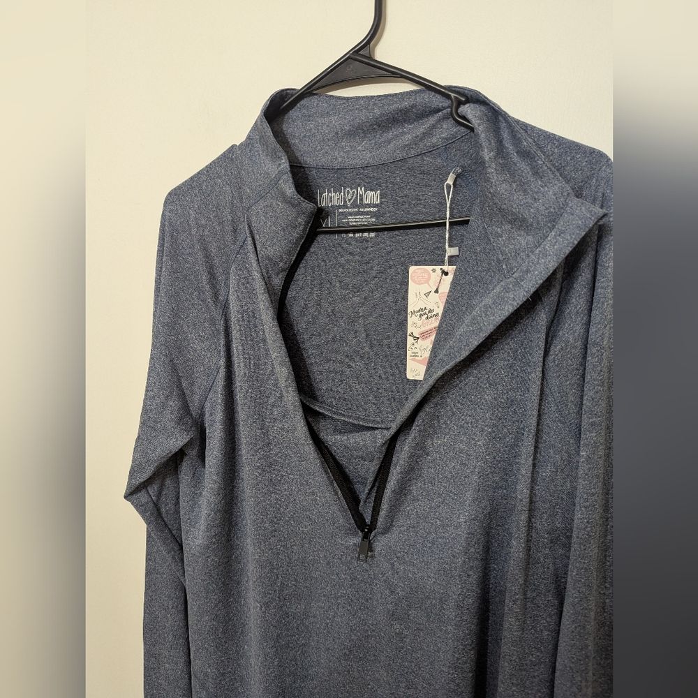 Nwt Latched Mama 1/4 Zip Performance Nursing Top Size Xl — image 3 of 7